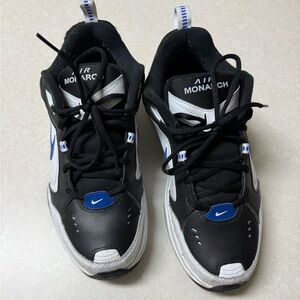 Nike Black and Blue Athletic Shoes with Modern Silhouette